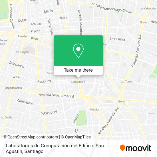 Laboratorios de Computación del Edificio San Agustín map