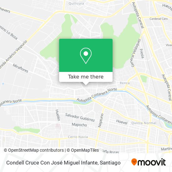 Condell Cruce Con José Miguel Infante map