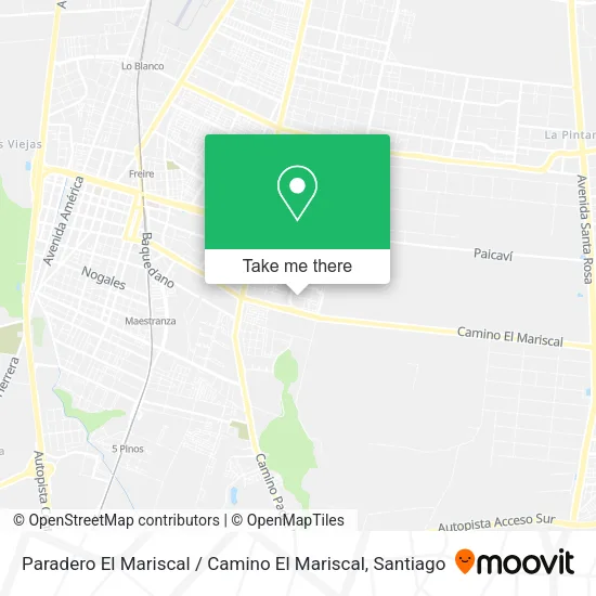 Paradero El Mariscal / Camino El Mariscal map