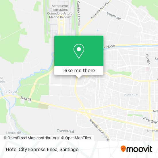 Hotel City Express Enea map