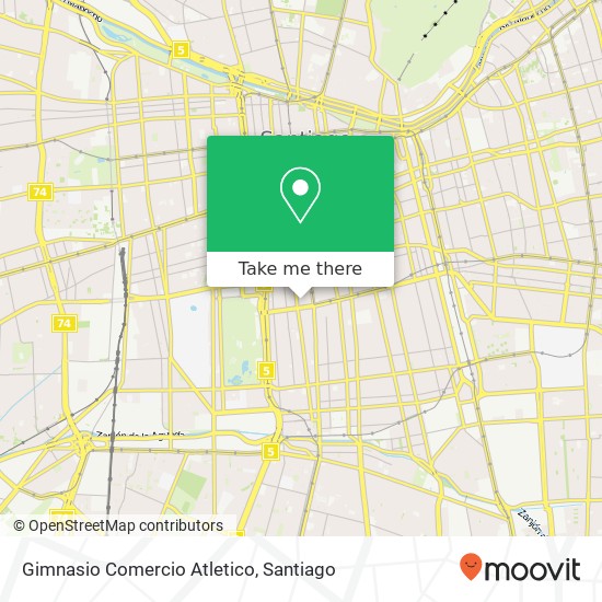 Mapa de Gimnasio Comercio Atletico