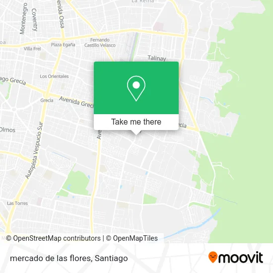 mercado de las flores map