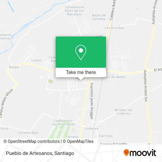 Mapa de Pueblo de Artesanos