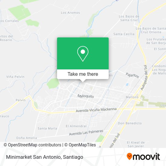 Mapa de Minimarket San Antonio