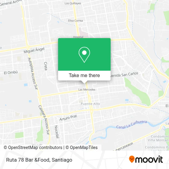 Ruta 78 Bar &Food map
