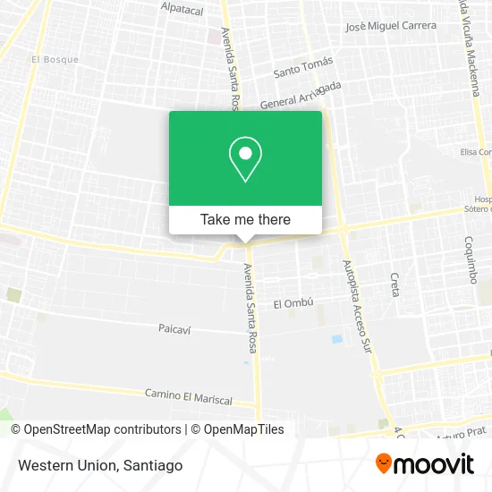 Western Union map