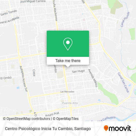 Centro Psicológico Inicia Tu Cambio map