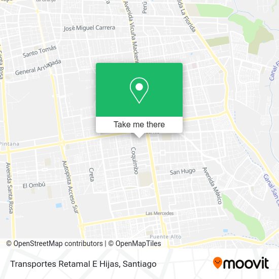 Mapa de Transportes Retamal E Hijas