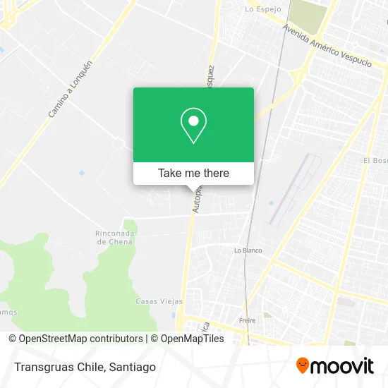 Transgruas Chile map