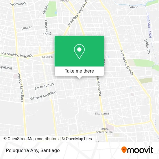 Peluquería Any map