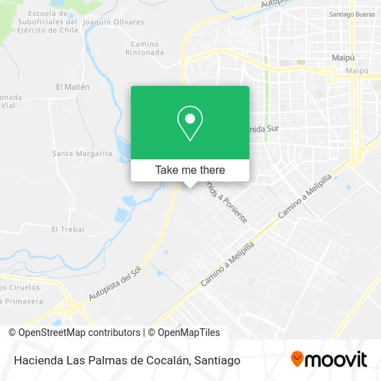 Hacienda Las Palmas de Cocalán map