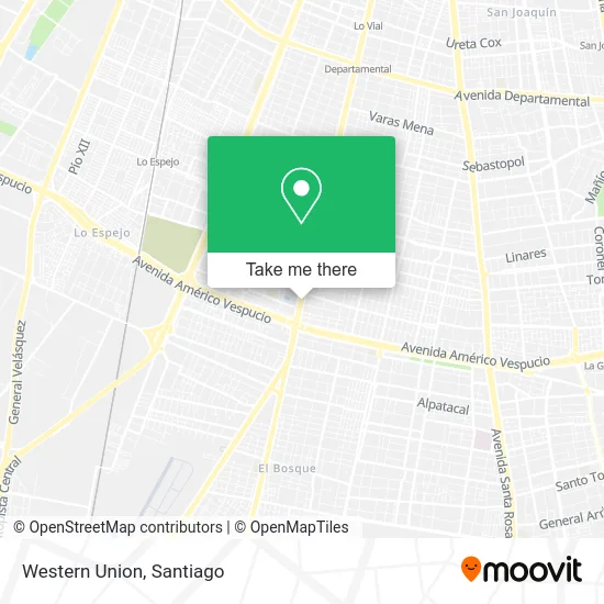 Western Union map