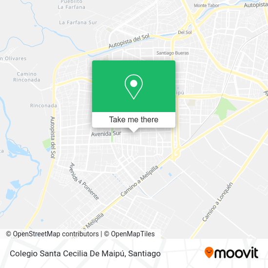 Mapa de Colegio Santa Cecilia De Maipú