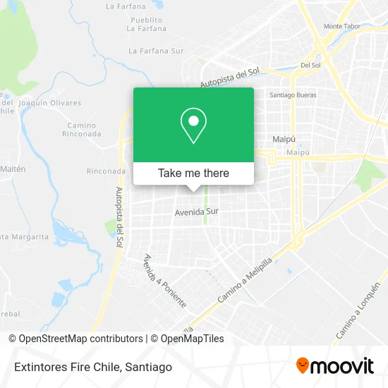 Extintores Fire Chile map