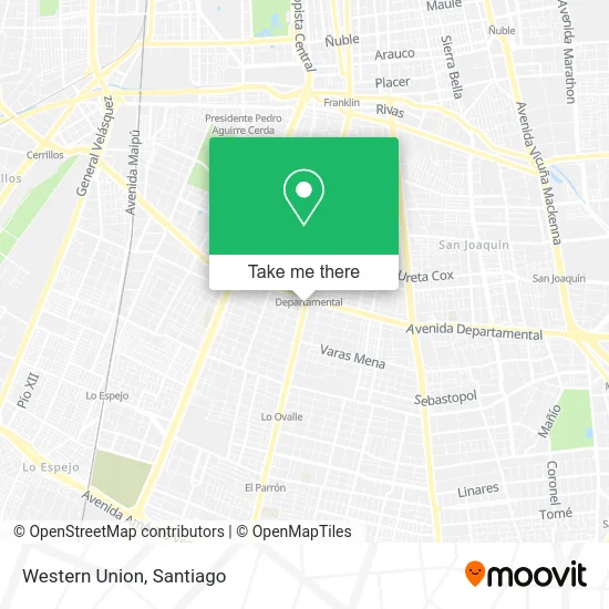 Western Union map