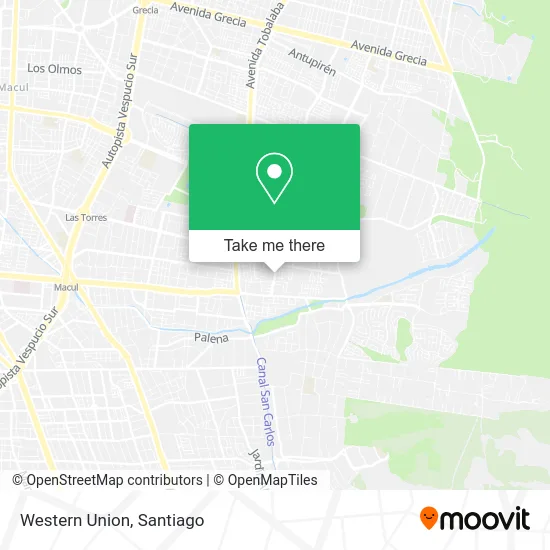 Western Union map