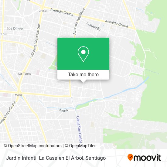 Mapa de Jardín Infantil La Casa en El Árbol