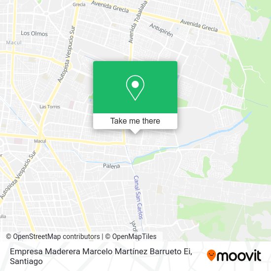 Empresa Maderera Marcelo Martínez Barrueto Ei map