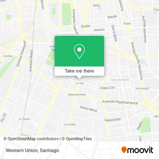 Western Union map