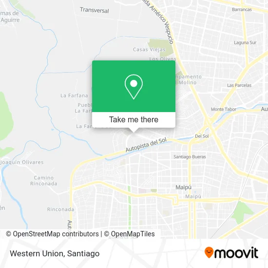 Western Union map