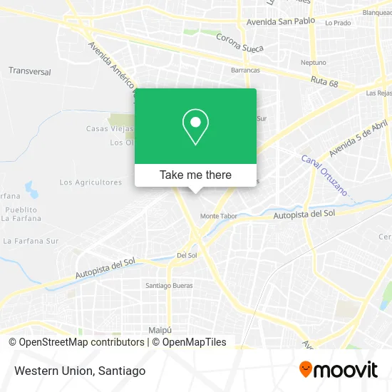 Western Union map