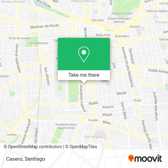 Casero map