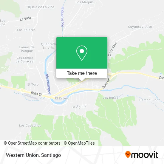 Mapa de Western Union