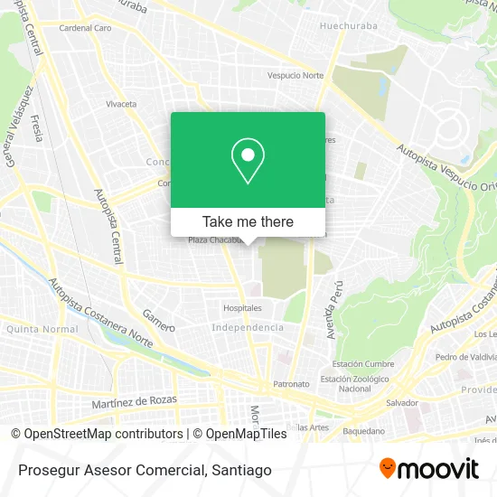 Prosegur Asesor Comercial map