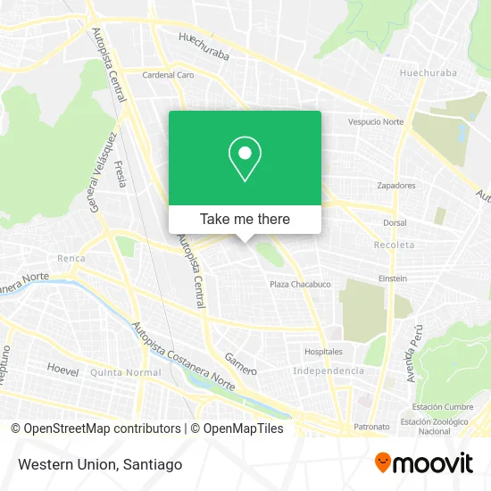 Western Union map