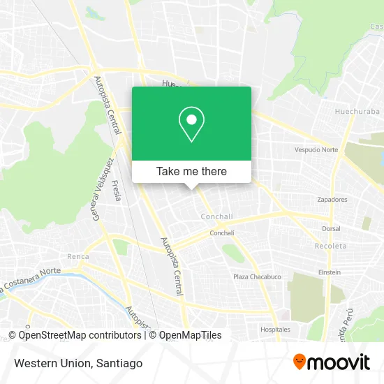 Western Union map