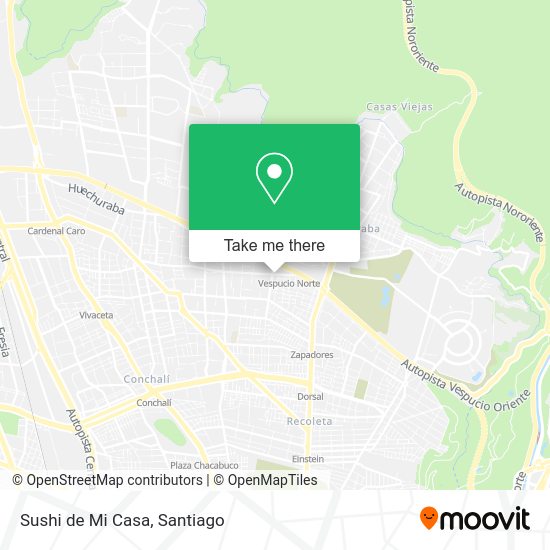 Mapa de Sushi de Mi Casa