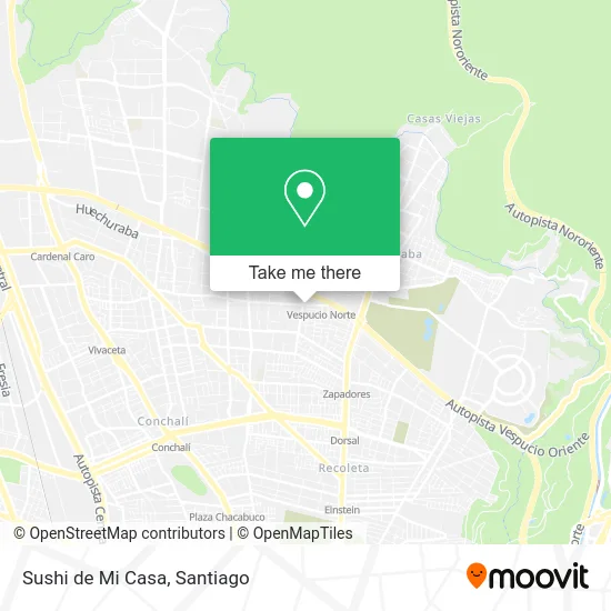 Sushi de Mi Casa map