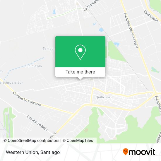 Mapa de Western Union