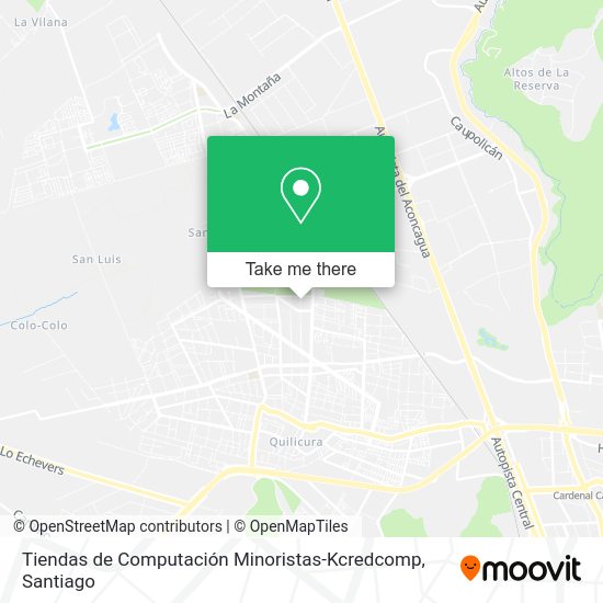 Tiendas de Computación Minoristas-Kcredcomp map