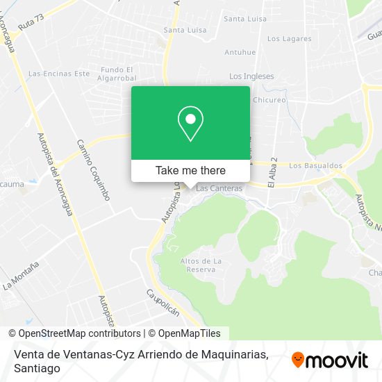 Mapa de Venta de Ventanas-Cyz Arriendo de Maquinarias