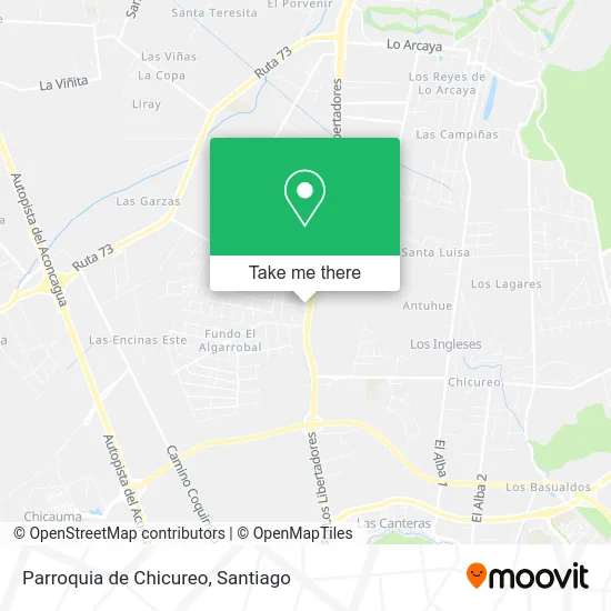 Parroquia de Chicureo map