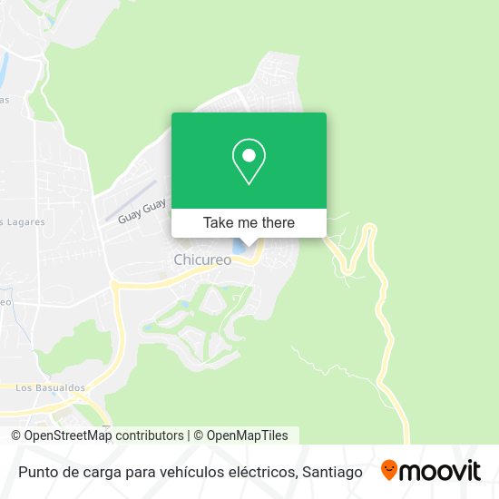 Punto de carga para vehículos eléctricos map