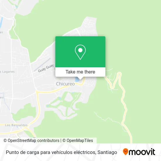 Punto de carga para vehículos eléctricos map