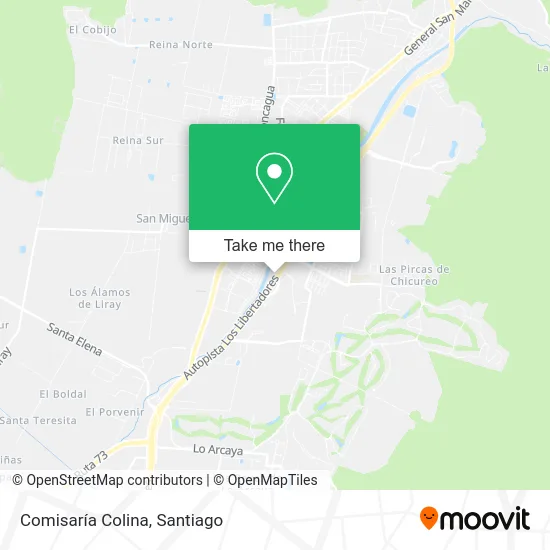 Comisaría Colina map