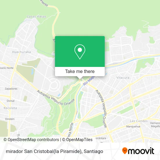 mirador San Cristobal(la Piramide) map