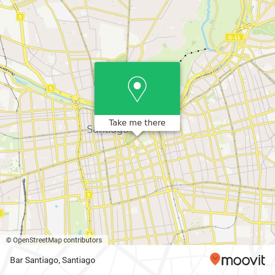 Bar Santiago map