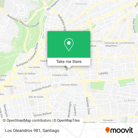 Los Oleandros 981 map