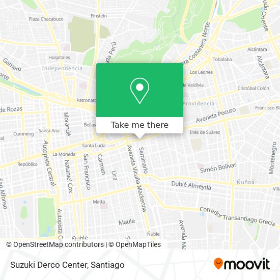 Mapa de Suzuki Derco Center