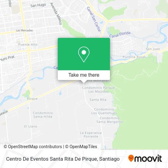 Centro De Eventos Santa Rita De Pirque map