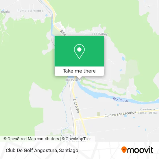 Club De Golf Angostura map