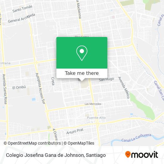 Colegio Josefina Gana de Johnson map