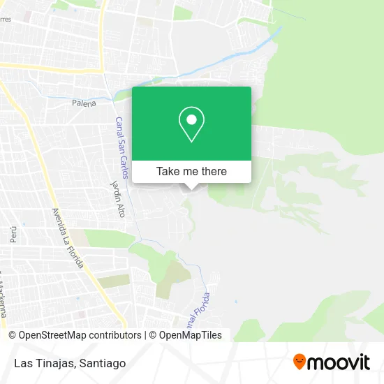Las Tinajas map