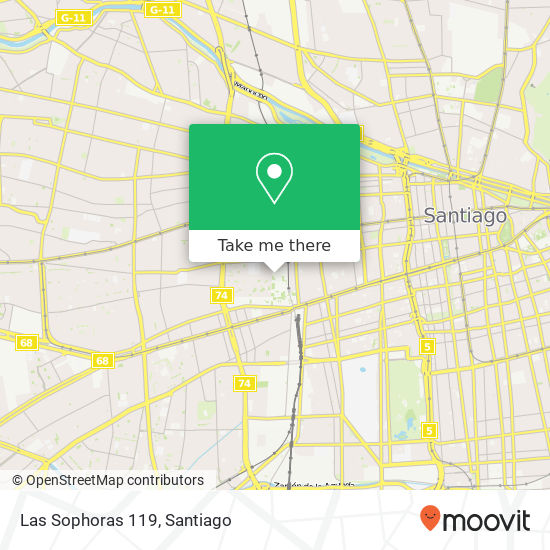 Las Sophoras 119 map