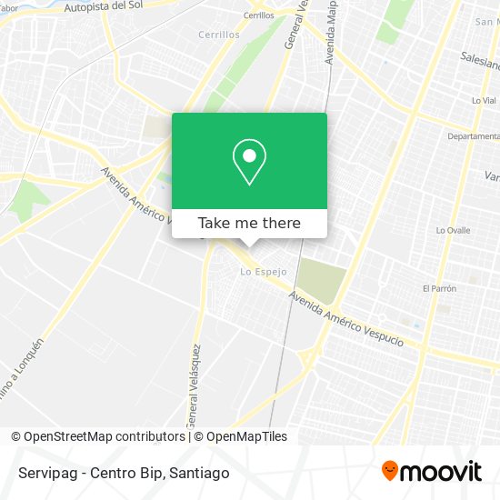 Servipag  - Centro Bip map