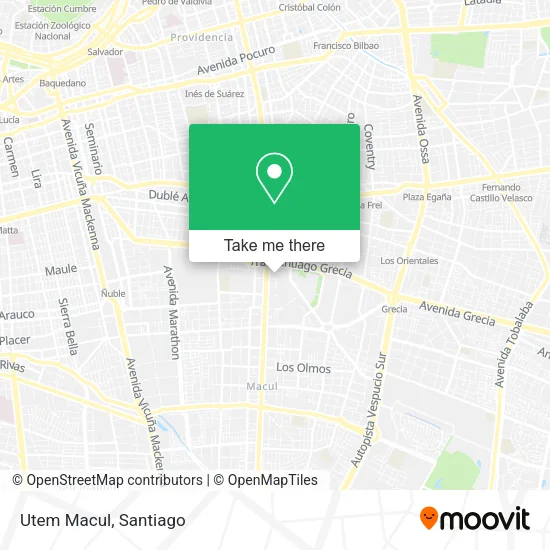 Utem Macul map
